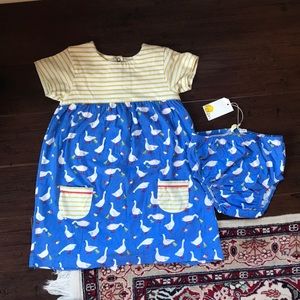 Mini Boden dress set size 3-4 Y NWT
